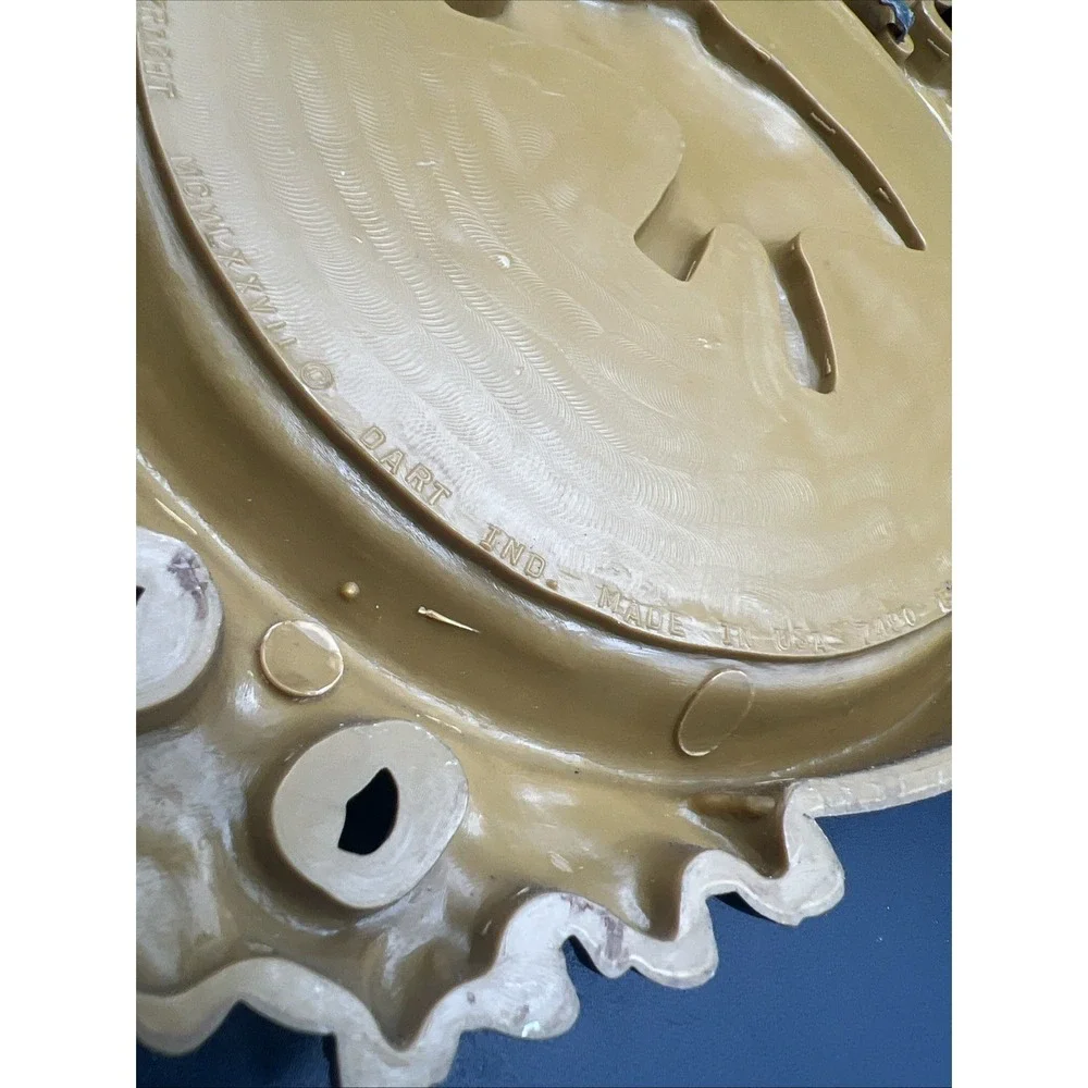 Set‎ Of 4 VTG 70's Dart Syroco Gold Plastic Floral Design Old Hollywood Wall Art